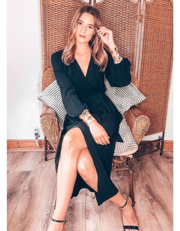 Black crepe dress by CoCo VeVe 2