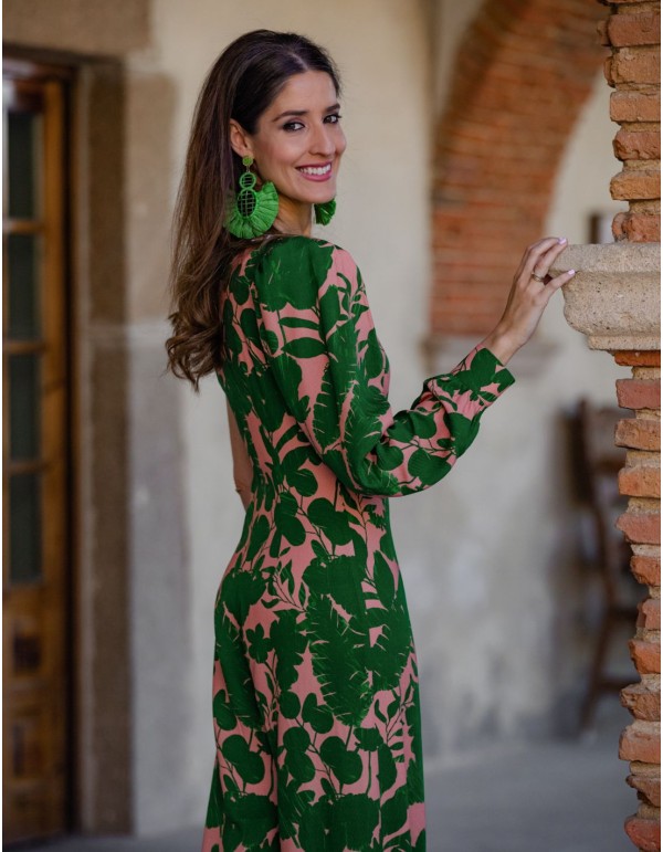 Mono de fiesta estampado de flores para bodas 2