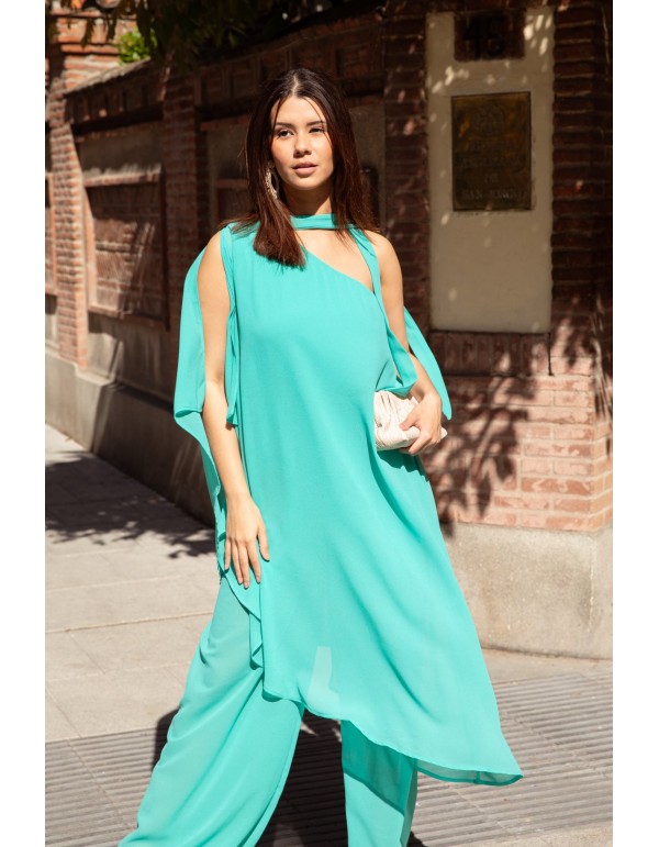 Combinaison en gaze Guest avec une manche et un laçage à...