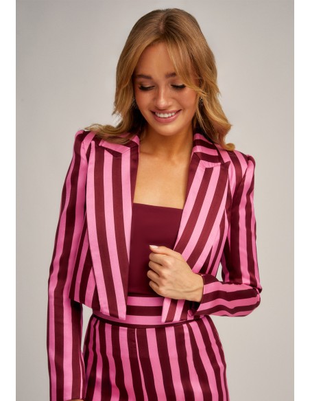 Top burdeos de punto con escote cuadrado y tirantes para eventos