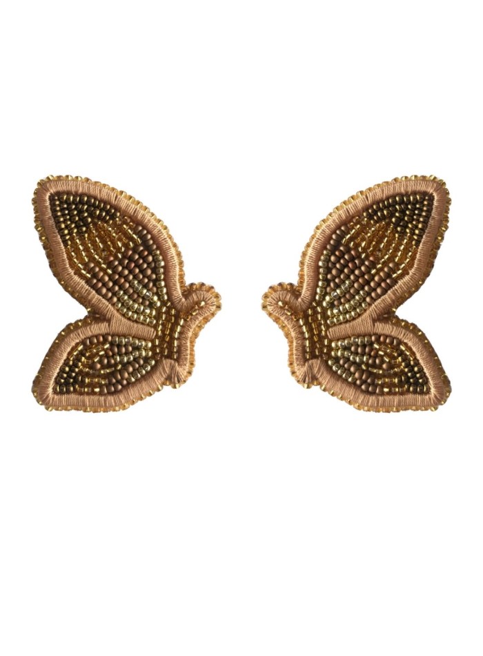 Maxi gold earrings in the shape of butterflies
