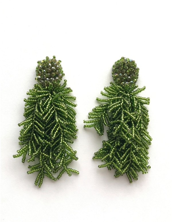 Longues boucles d'oreilles avec branches 2