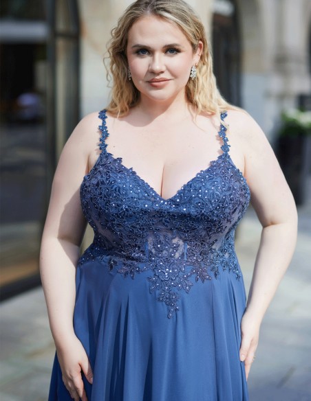 vestido para invitada especial en talla grande