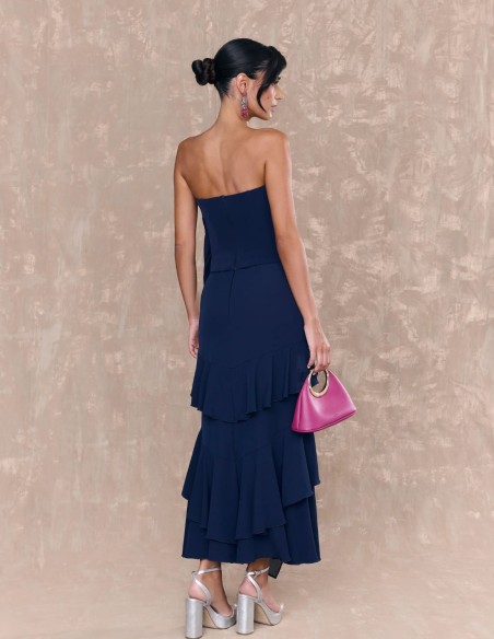 Top de invitada multiposición con escote corazón