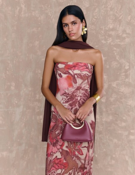 Chal de gasa marrón