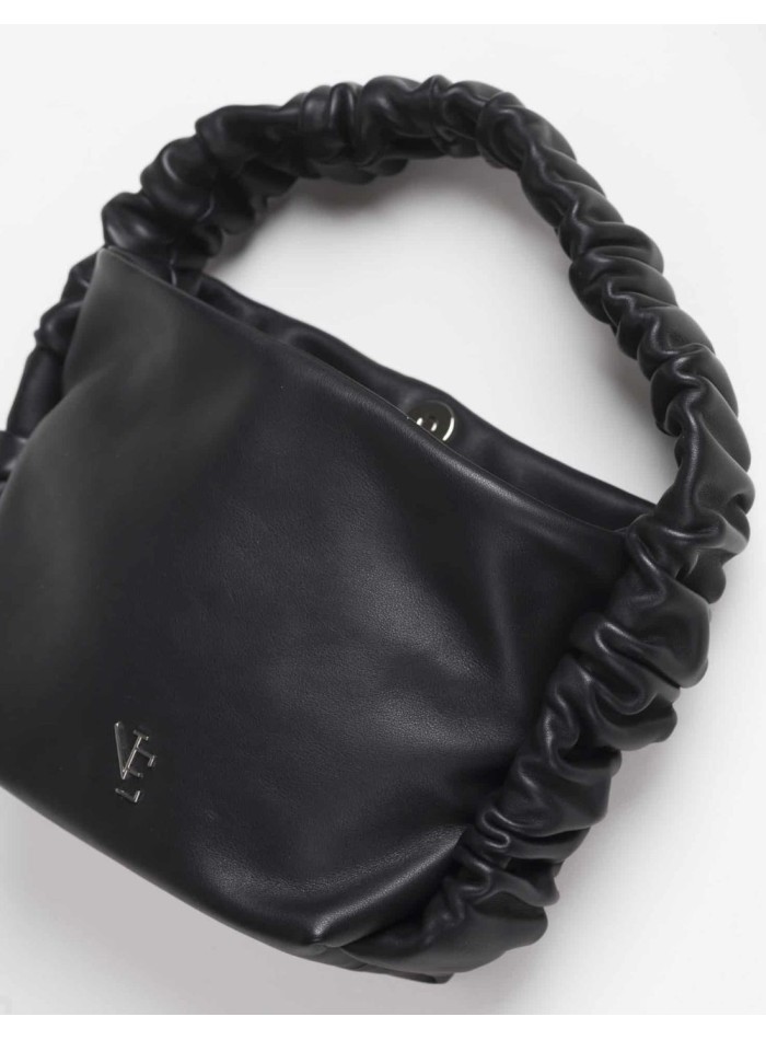 Sac en cuir avec poignée volantée