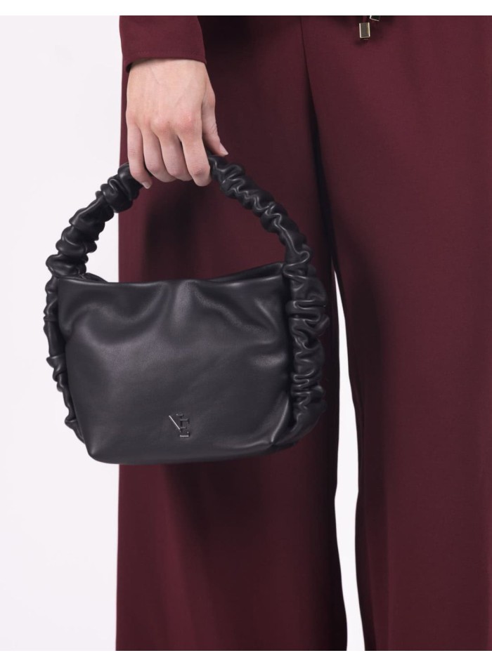 Sac en cuir avec poignée volantée