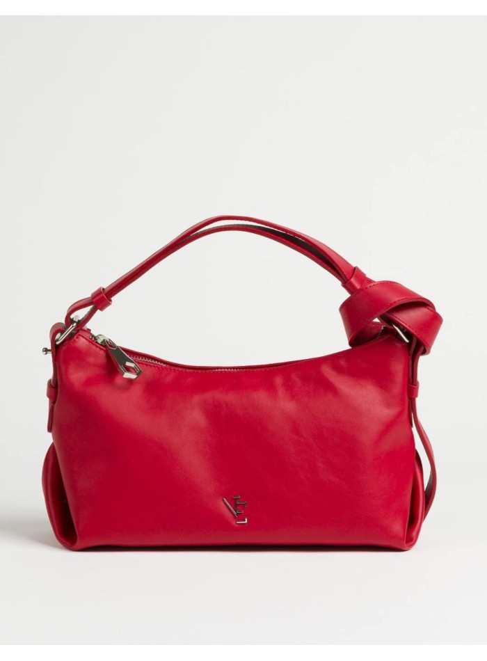 Bolso de piel con asa ajustable y nudo