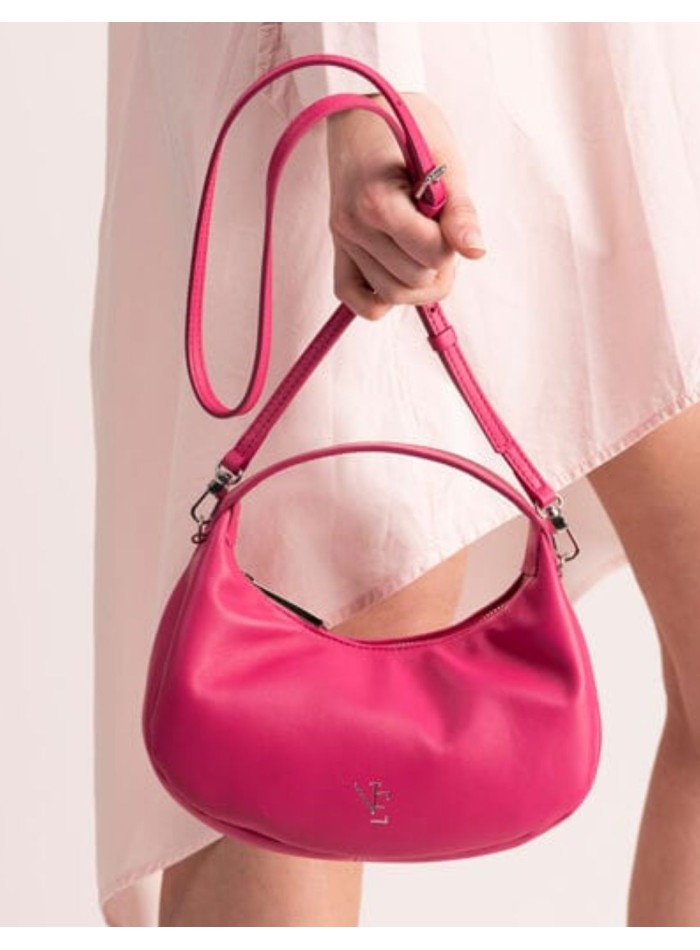 Leather bag with double handle