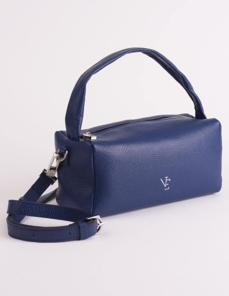 Bolso de piel con asa larga y asa corta