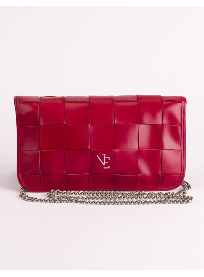 Sac en cuir tressé avec chaîne