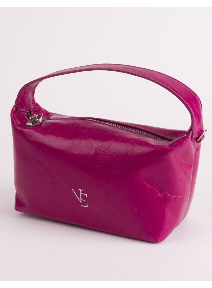 Bolso de piel con asa fija y asa regulable