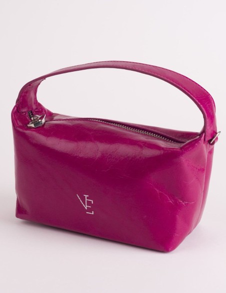 Sac en cuir avec poignée fixe et sangle réglable