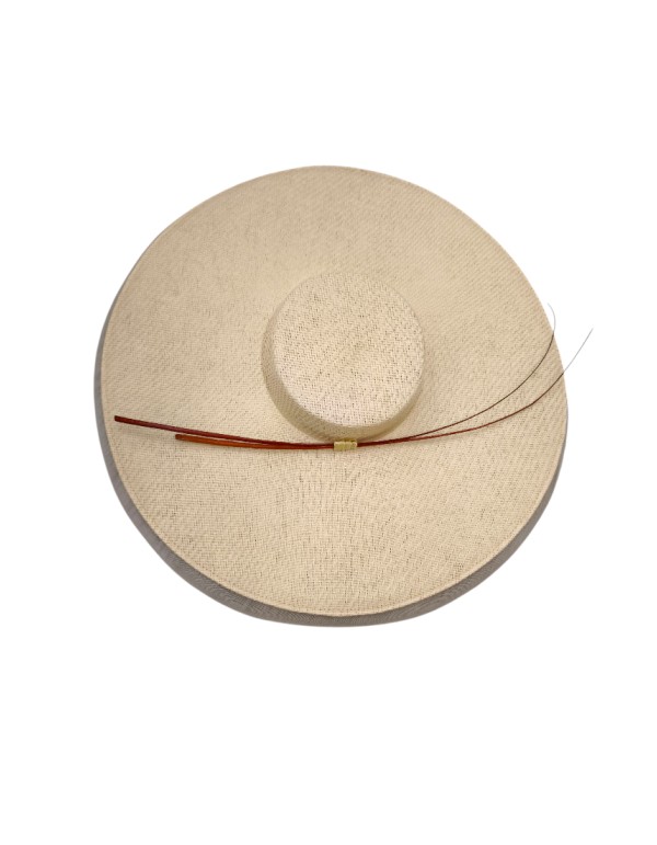 Pamela d'invité beige avec crin et rachis 2