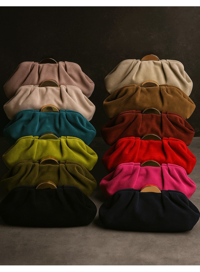 Bolso de fiesta de antelina para invitada todos los colors