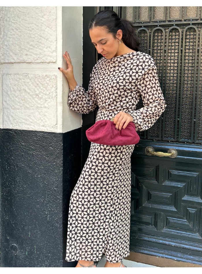 Bolso de fiesta de antelina para invitada