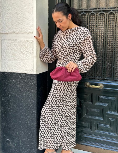 Bolso de fiesta de antelina para invitada