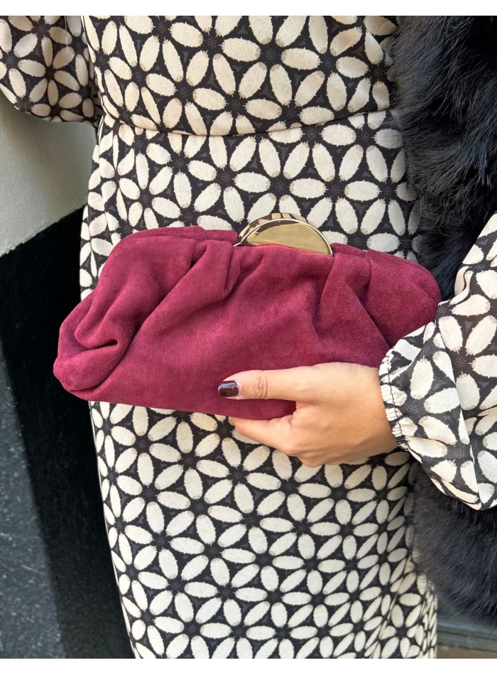 Bolso de fiesta de antelina para invitada