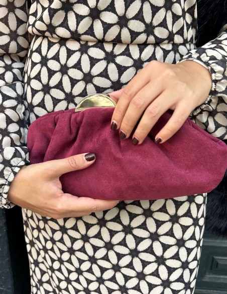 Bolso de fiesta de antelina para invitada