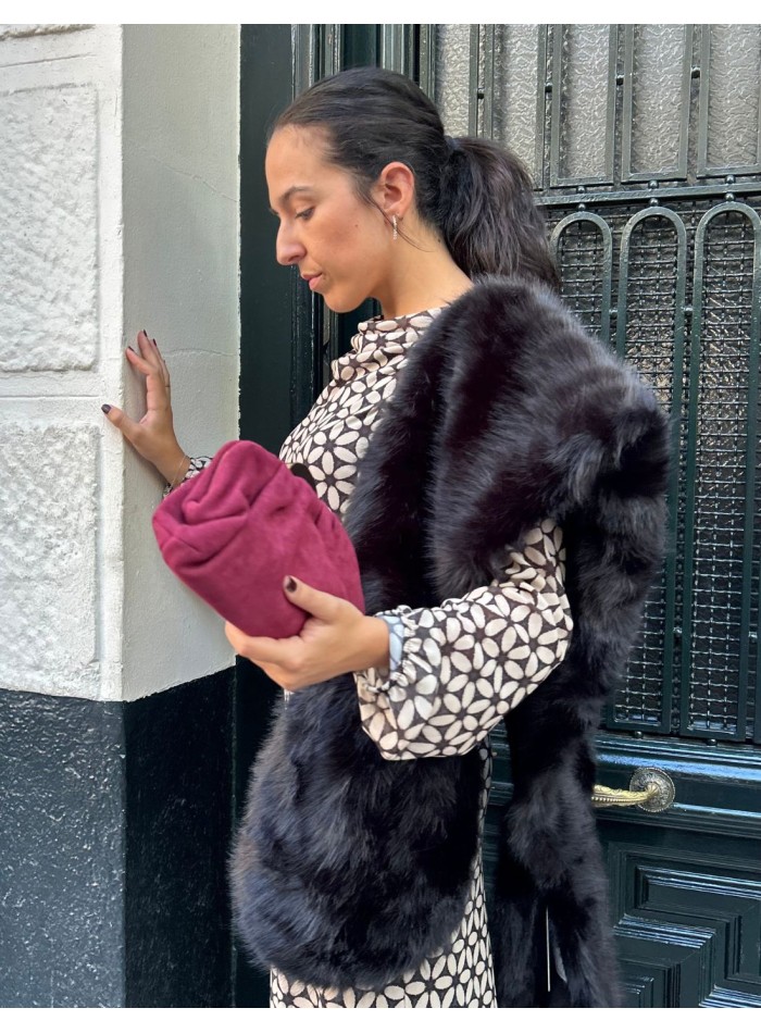 Longue étole en fourrure synthétique - divers...