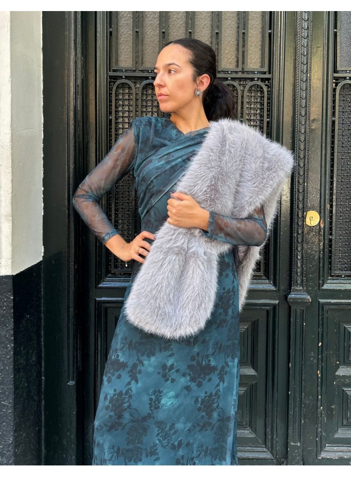 Estola de pelo largo sintético - varios colores