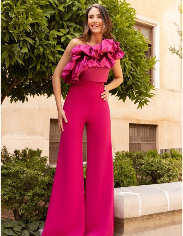 Ruffle top and pants party set