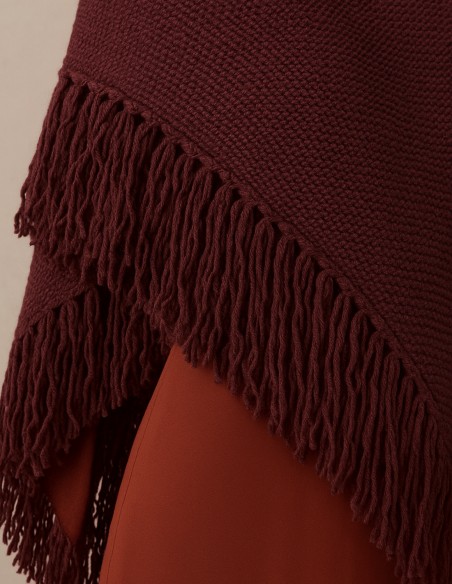 Poncho en laine invité
