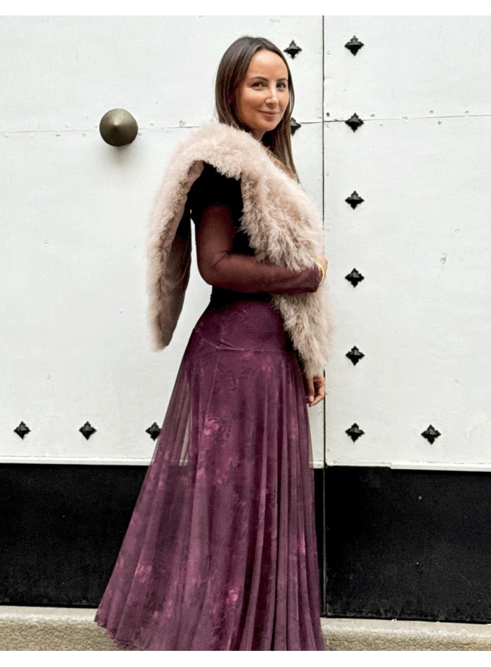 Ostrich feather wrap powder pink for wedding...