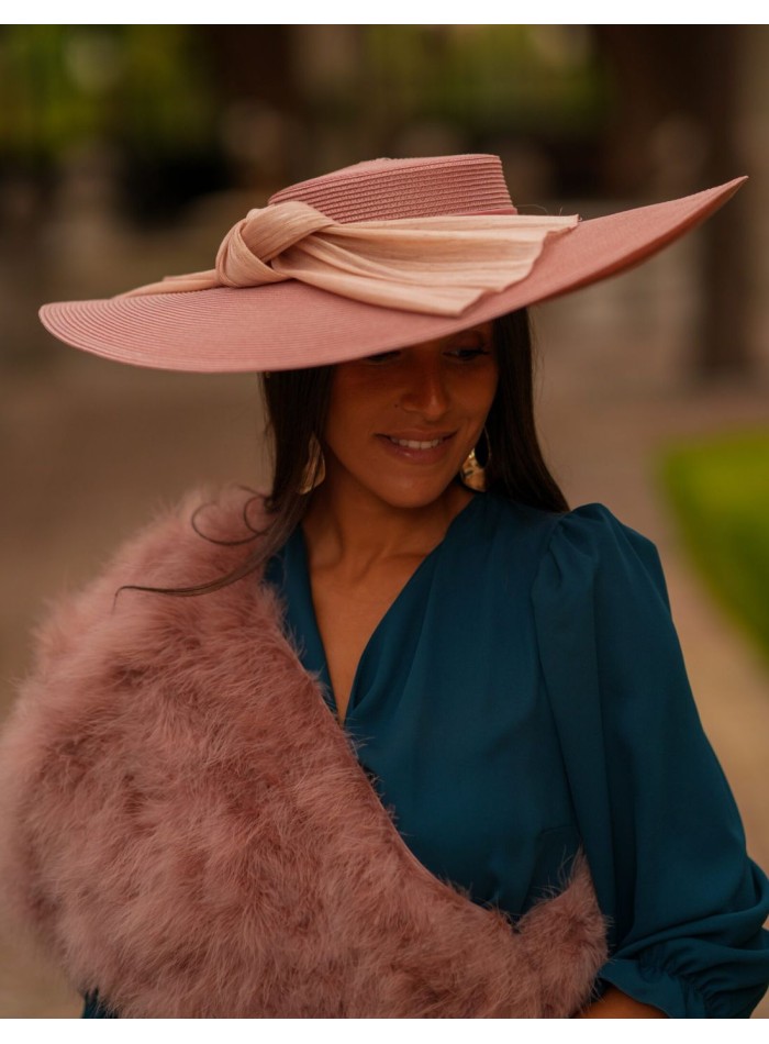 Invitée nouée de couleur nude pamela