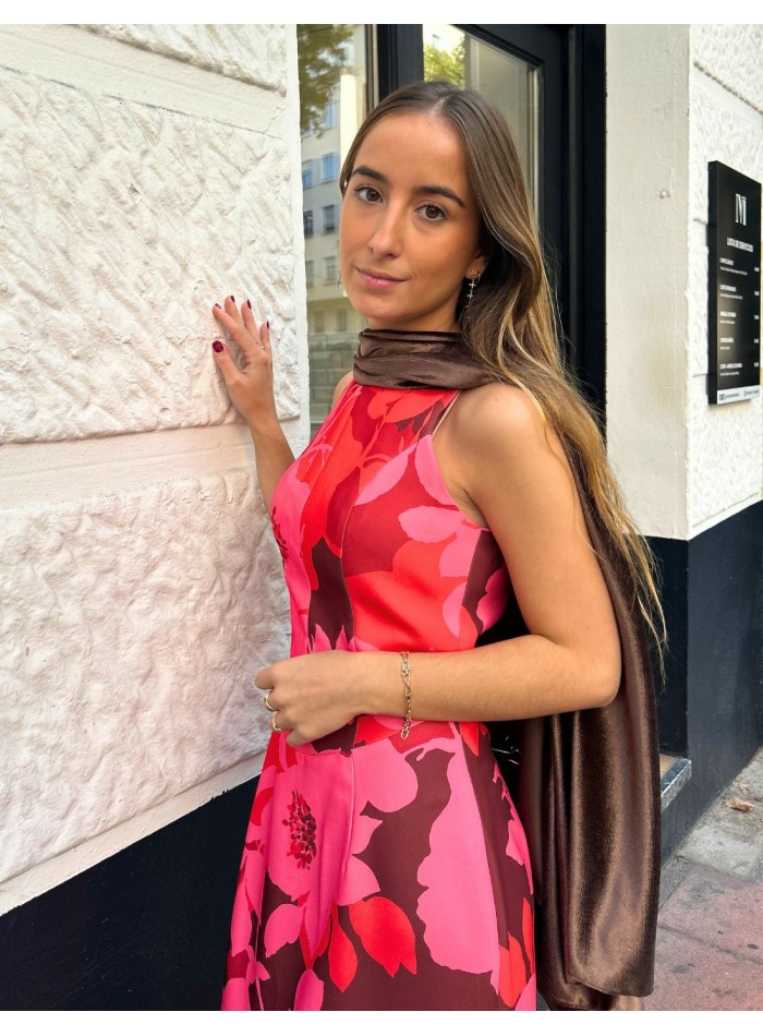 Brown velvet guest cape