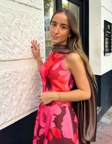 Cape d'invité en velours marron