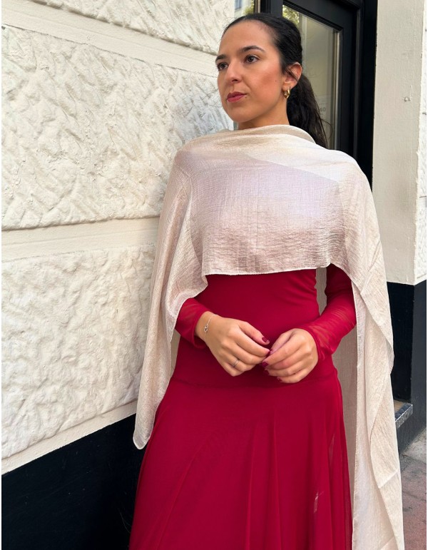 Chal para invitada dorado 2