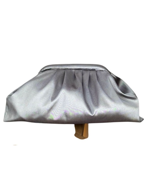 Taffeta tote bag in gray