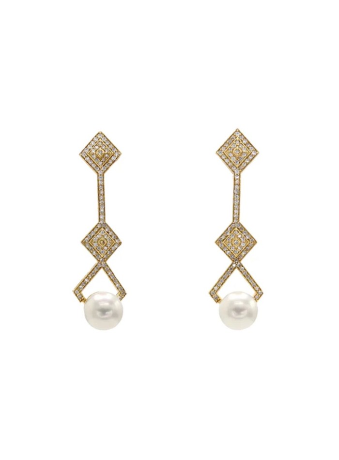 Boucles d'oreilles formes géométriques avec...