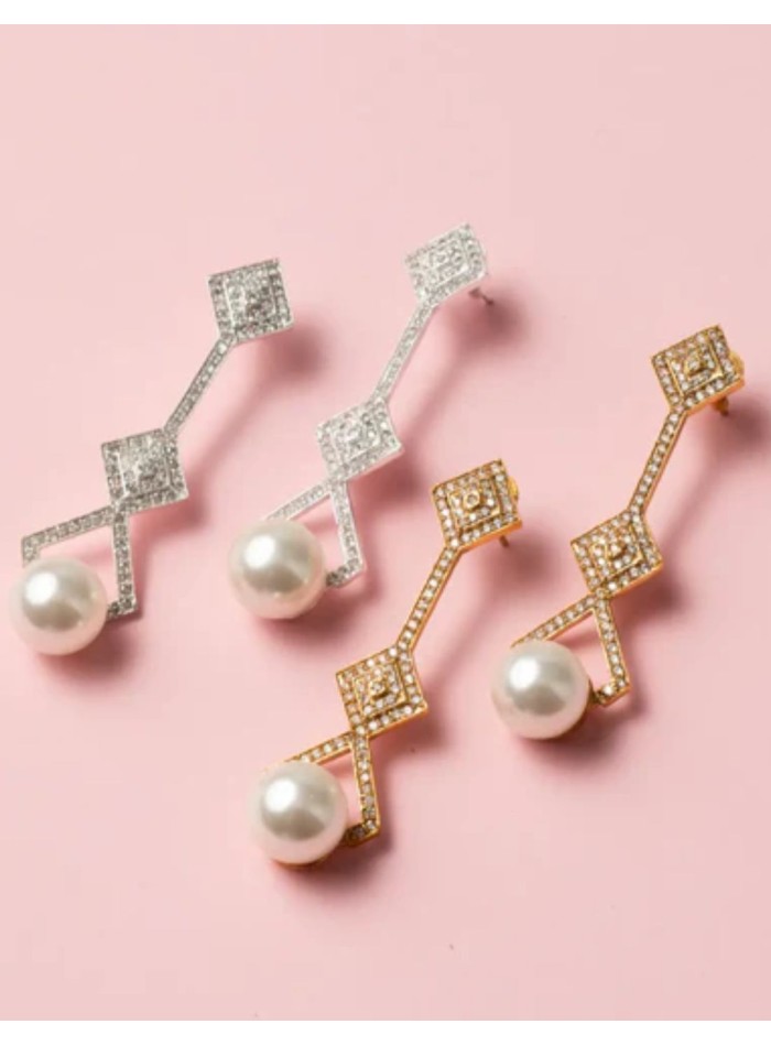 Boucles d'oreilles formes géométriques avec...