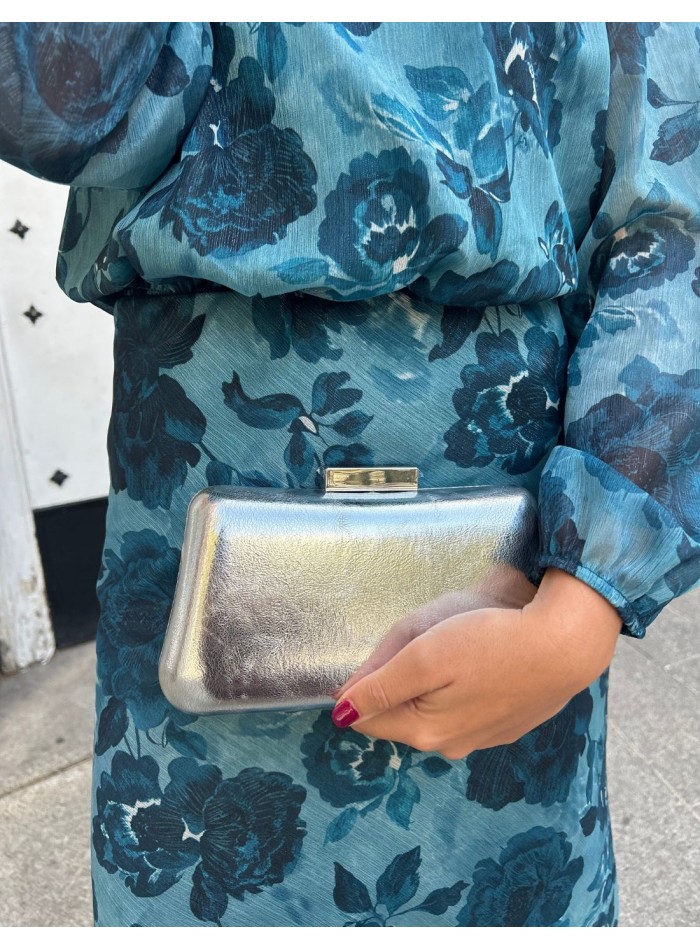 Bolso de fiesta elegante metalizado