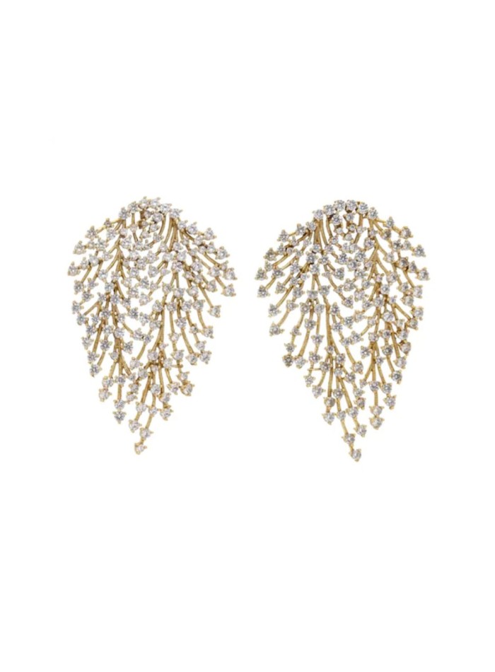 Earrings with branched structure with zirconias