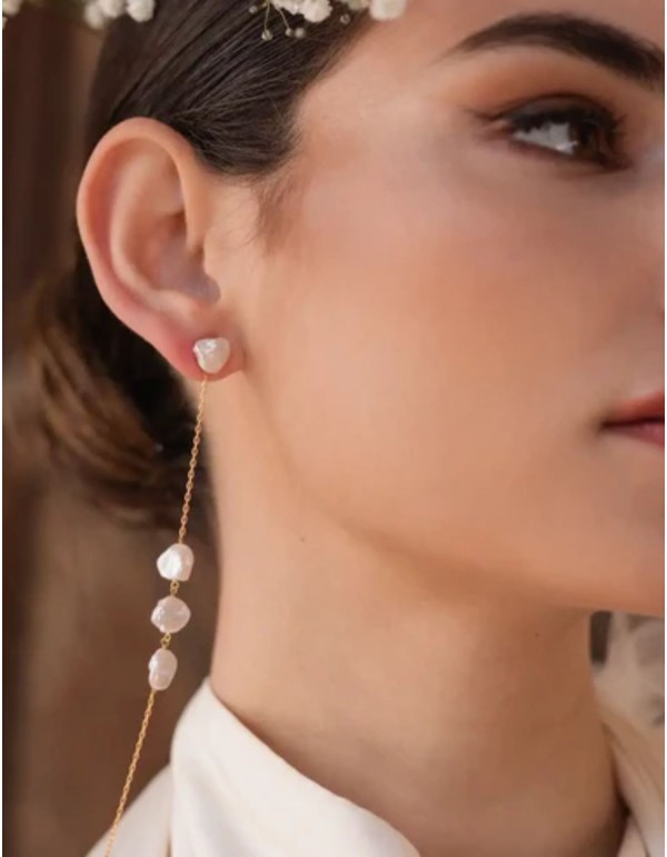 Boucles d'oreilles avec design amovible et perles... 2