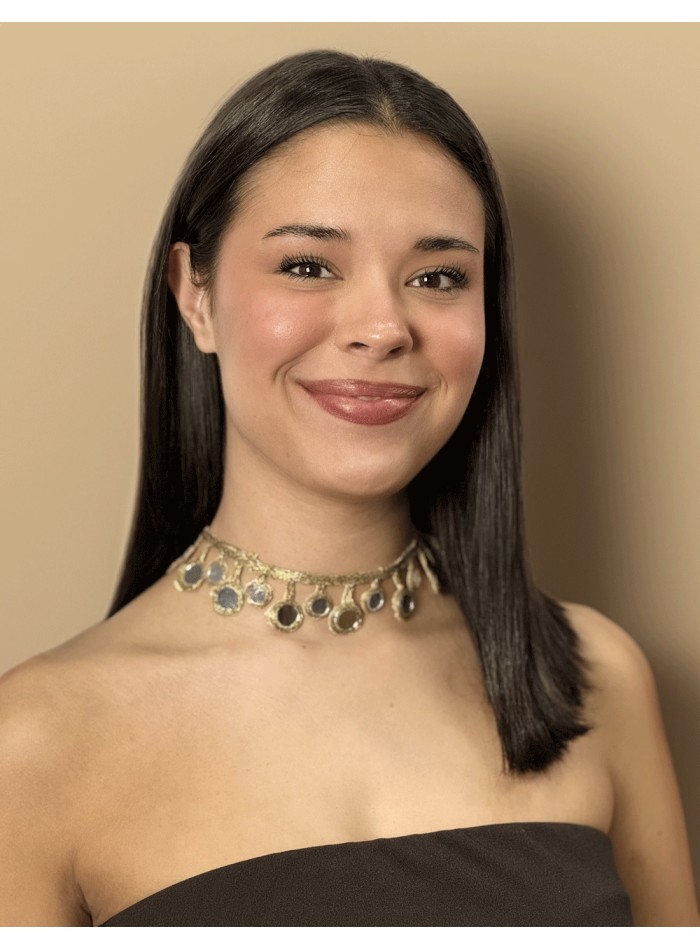 Choker con cristales en forma de gotas