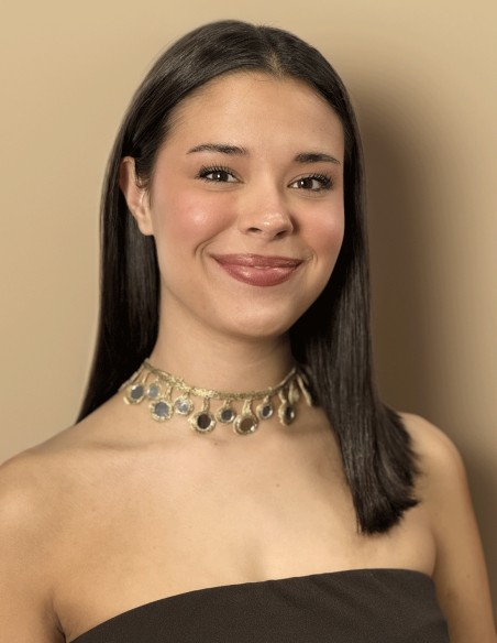 Choker con cristales en forma de gotas