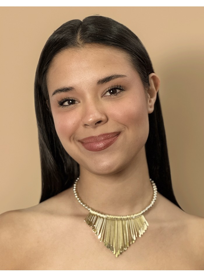 Tour de cou doré de style boho