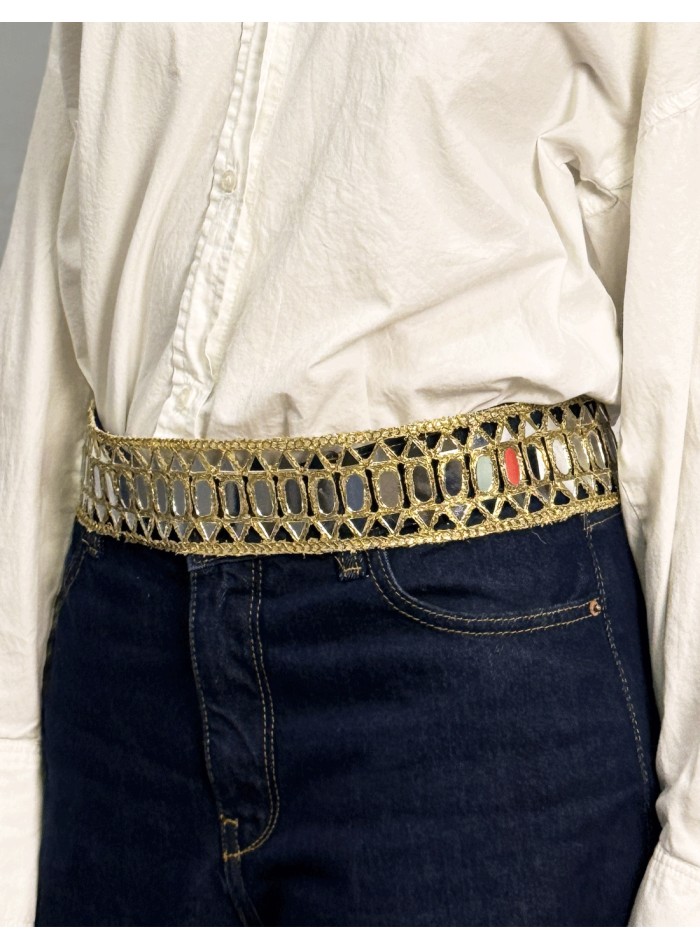 Ceinture large avec miroirs réglables