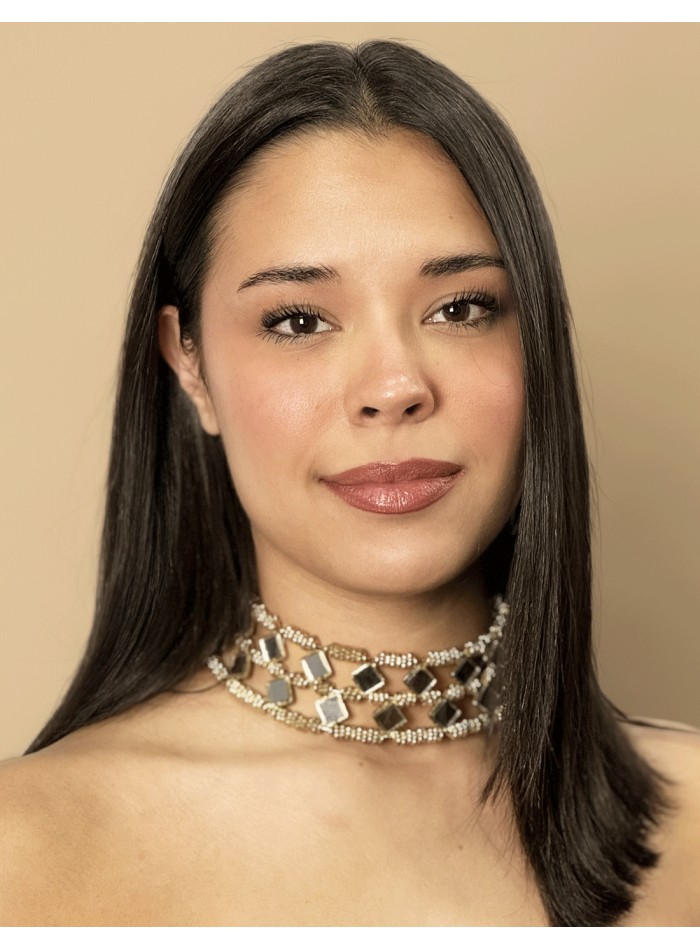 Double wide choker with mirrors