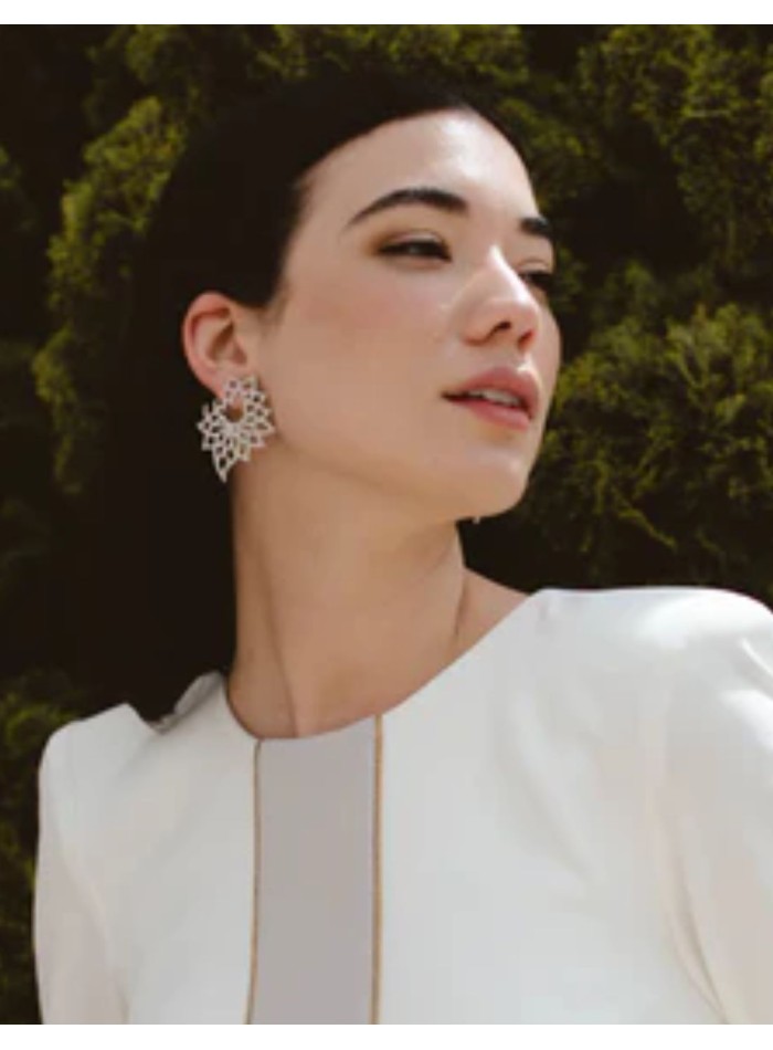 Boucles d'oreilles en argent sterling en forme...