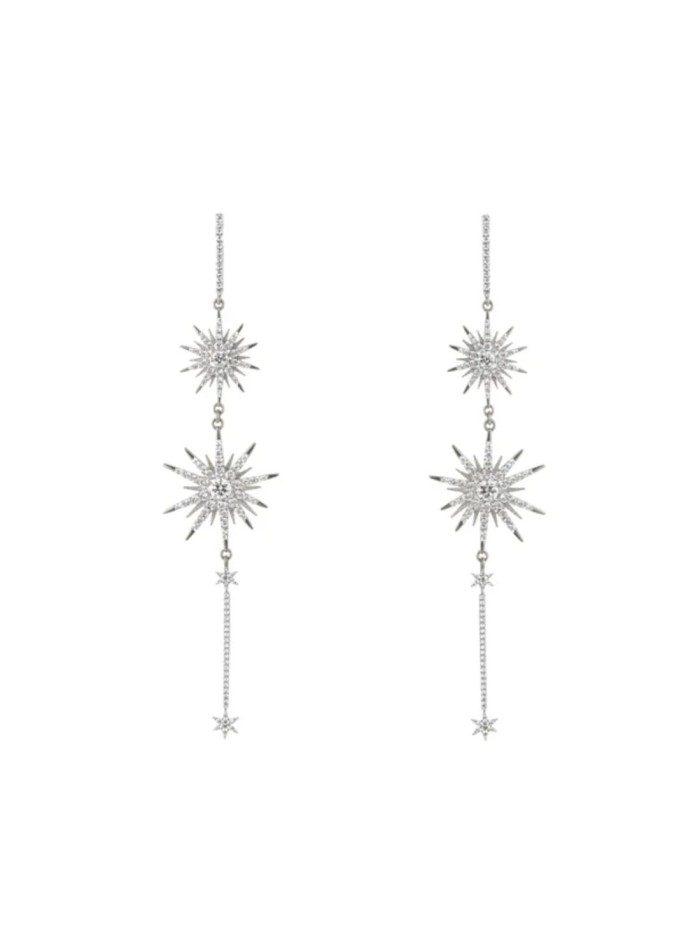 Boucles d'oreilles étoile en argent sterling...
