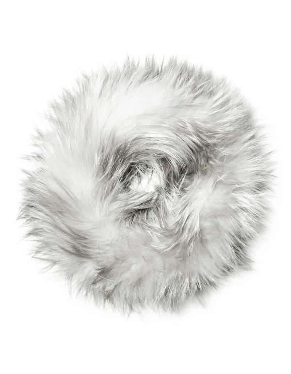 Collier élastique en cuir blanc 2