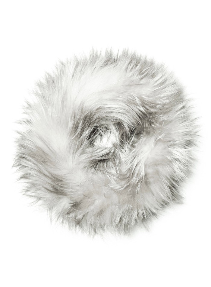 Cuello de piel blanco elástico para eventos especiales