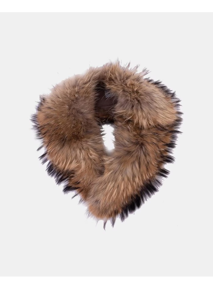 Estola de piel natural marrón