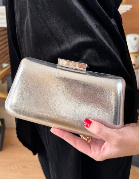 Bolso de fiesta elegante metalizado