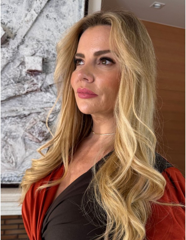 Choker de circonitas con baño de oro 2